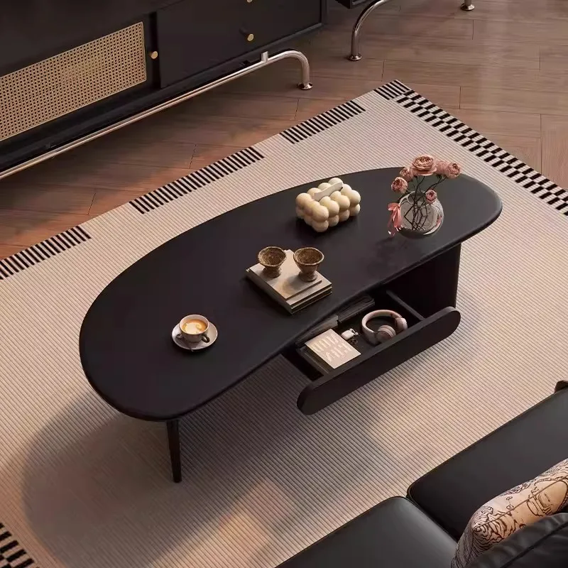 Middle Aged Solid Wood Coffee Table, Living Room, Small Household, Coffee Table, Balcony, Minimalist Tea Table, Coffee Tables