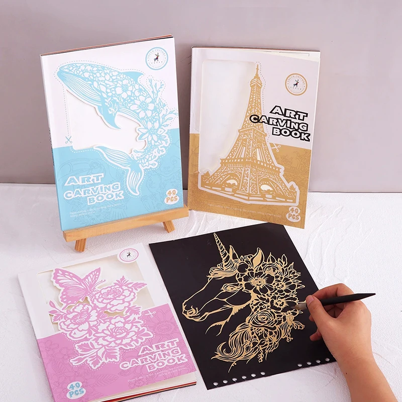 Creative Paper Cutting And Origami Book DIY Craft, Paper Cutting Painting, Engraving Painting, Holiday Gift