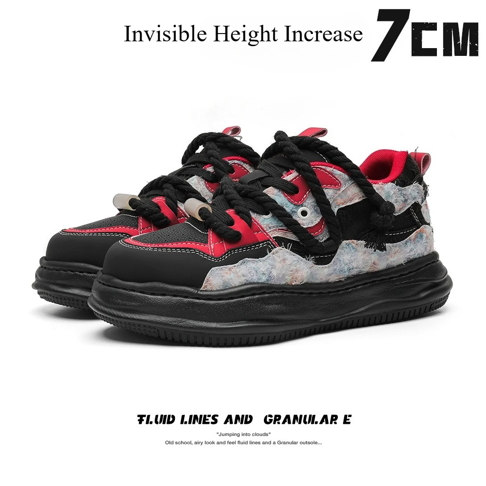 

Роскошные женские удобные кроссовки, невидимые мужские туфли для социальных пар, уличная повседневная мужская обувь на платформе