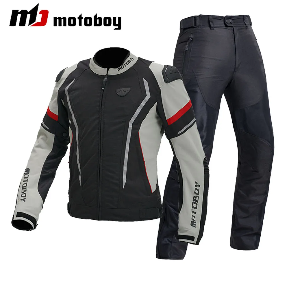 

Racing Men Motorcycle Jacket Pants Summer Winter Moto Jacket Suits Waterproof Motocross Riding Reflective Clothing M-3XL