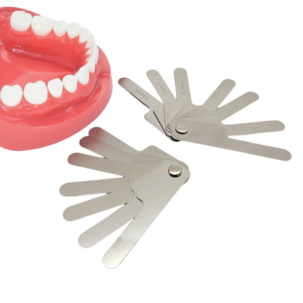 Dental Interproximal Measuring Ruler Stainless Steel Tool for Quick Accurate Tooth Gap Measurement IPR Ready Orthodontic Gauge