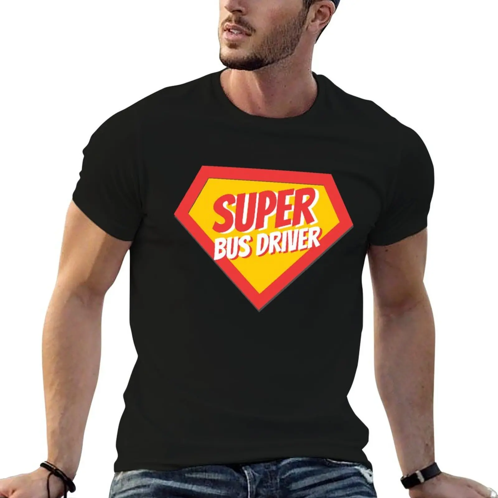 Bus Driver Gifts Super Bus Driver T-Shirt vintage t shirts Aesthetic clothing funny t shirts men