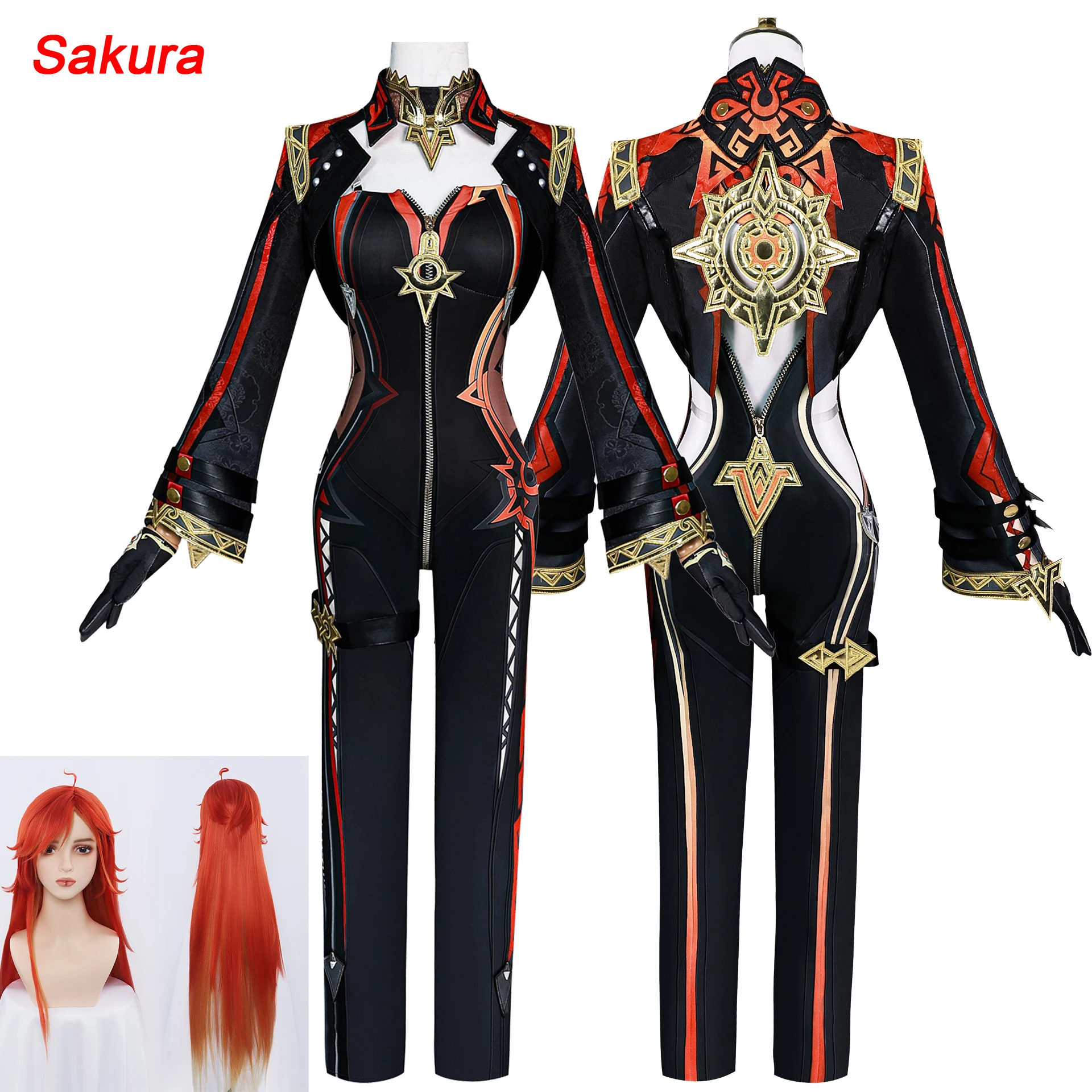 

Mavuika Cosplay Costume Game Genshin Impact Uniform Earrings Sunglasses Pyro Archon Natlan God of War Halloween Party Women