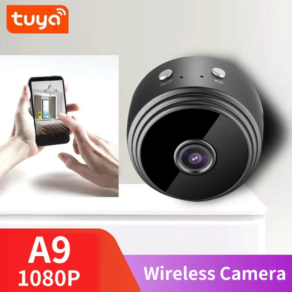 A9 1080P Wireless Tuya Wifi Mini IP Camera SmartLife APP Remote Control Home Security Video Surveillance Without Night Vision