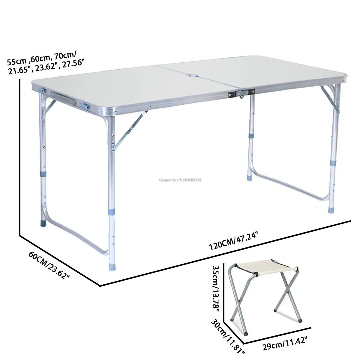 Dobrável ultra-leve durável mesa dobrável, mesa ao ar livre, cadeira de acampamento, liga de alumínio, mesa de piquenique, impermeável, 1,2 m