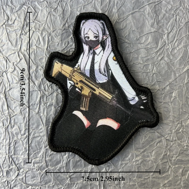Parche táctico anime con velcro para mochila - imagen 4