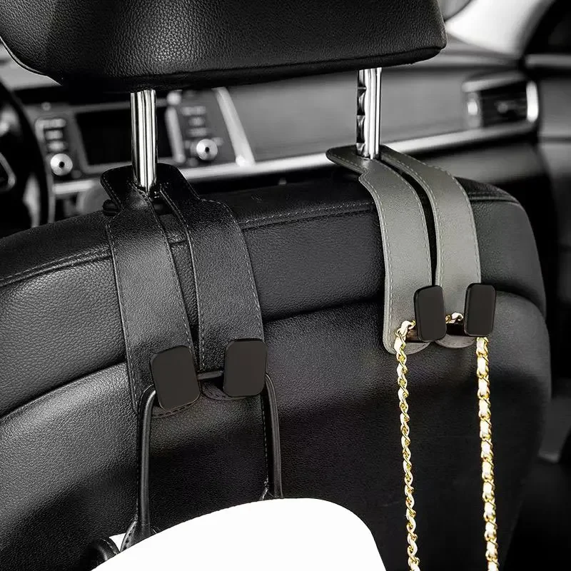 Ganchos para Encosto de Cabeça de Carro, Suporte para Bolsas, Organizador de Encosto de Assento, Clipes de Fixação Automotivos, Acessórios para Carros