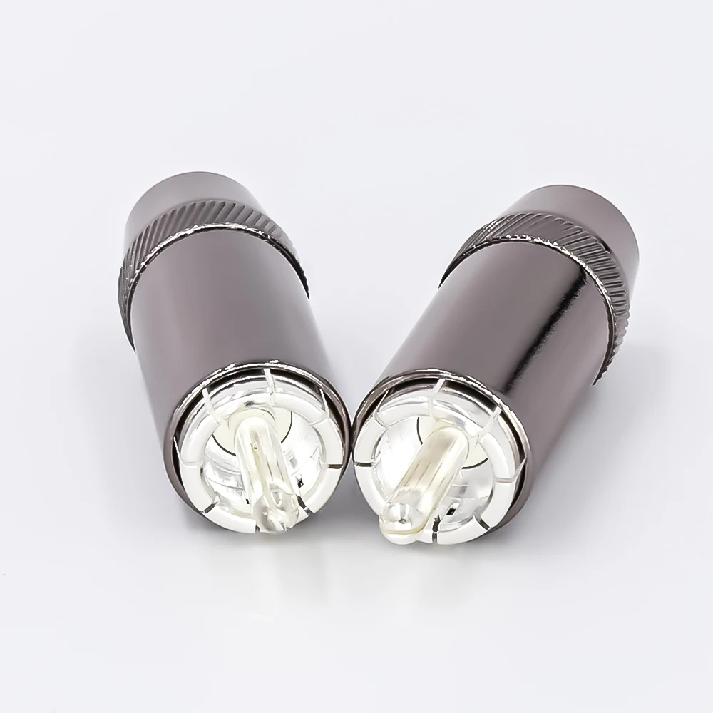 4 шт посеребренный аудио RCA разъем 8 мм кабель Серебряный разъем HIFI