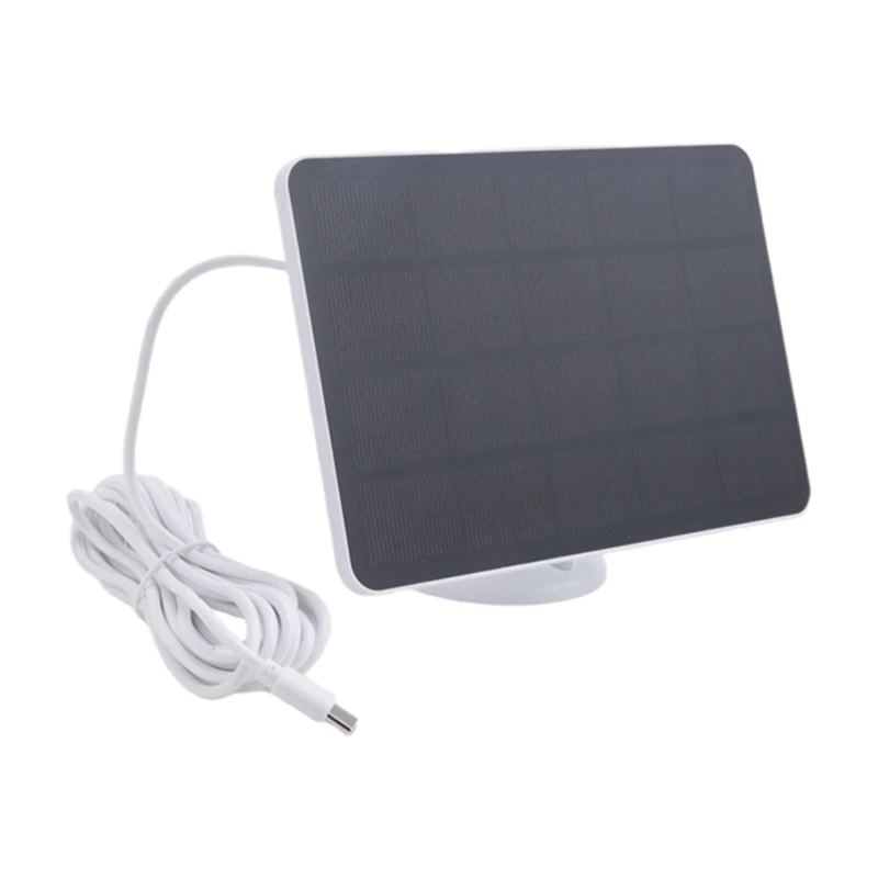Waterproof Solar Panel Charger For Home Security Camera Solar Cells Powered Charger With Charging Cable