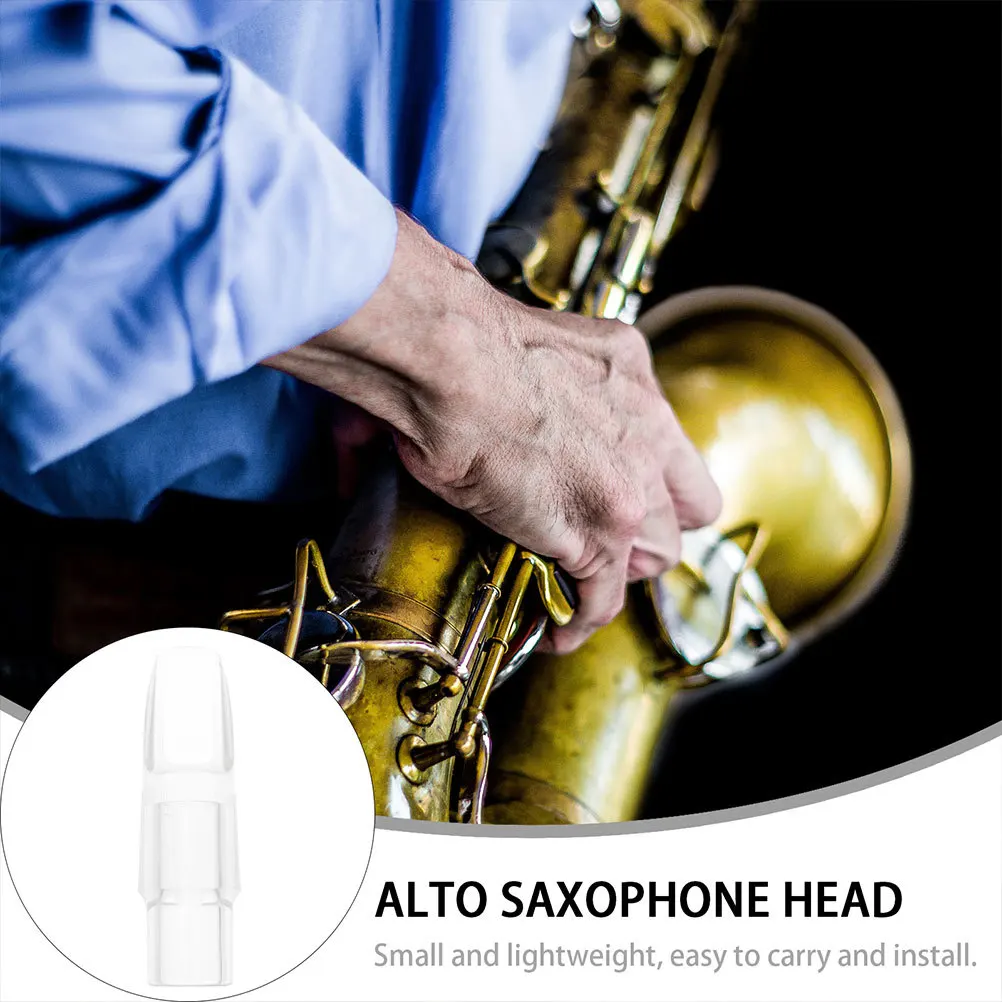 

Professional Transparent Soprano Saxophone Head Durable -Blowing Smooth Edges Ideal Saxophone Accessory for Beginners