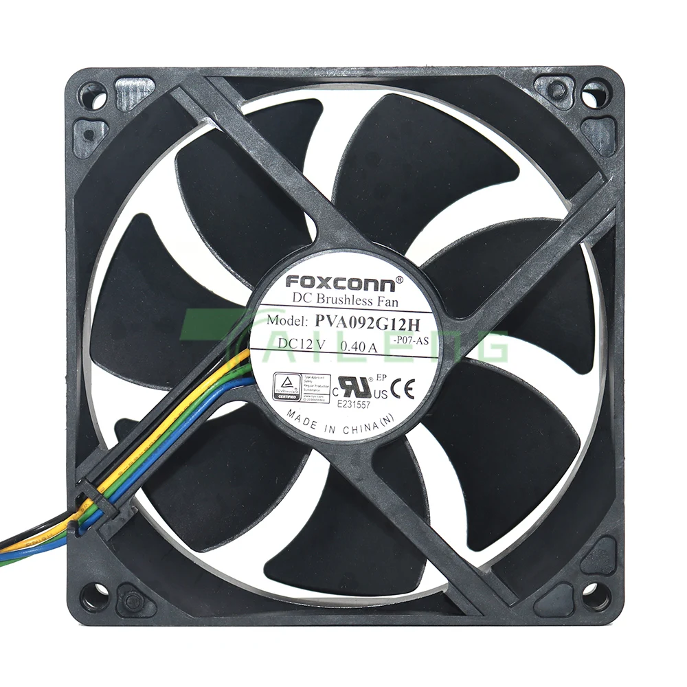 

For FOXCONN 9cm 9225 92x92x25mm DC 12V 0.4A 4 pin PWM fan air volume PVA092G12H for Dell For HP cooling fan