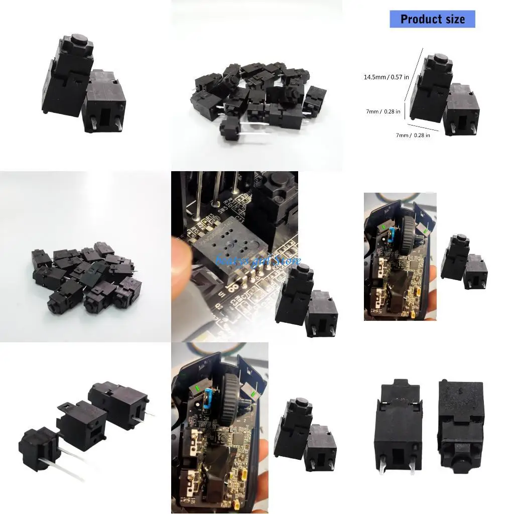 

C7AB 70GF Mouse Switches Scroll Wheel Middle Button 2Pin for Basilisk X Hyperspeed Gaming Mouse Microswitch