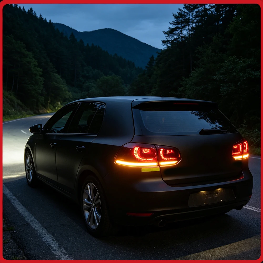 Car Taillights Assembly For VW Golf 6 2010-2012 LED Auto Back Lamps Upgrade High Quality Streamer Turn Light discount Low price