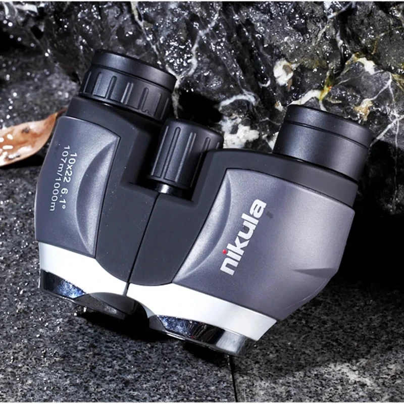 NIKULA-Pocket Mini Monocular Binoculars HD Powerful BAK4 Prism Waterproof Telescope Long Range Hunting Optical Scope 10x22 1000m