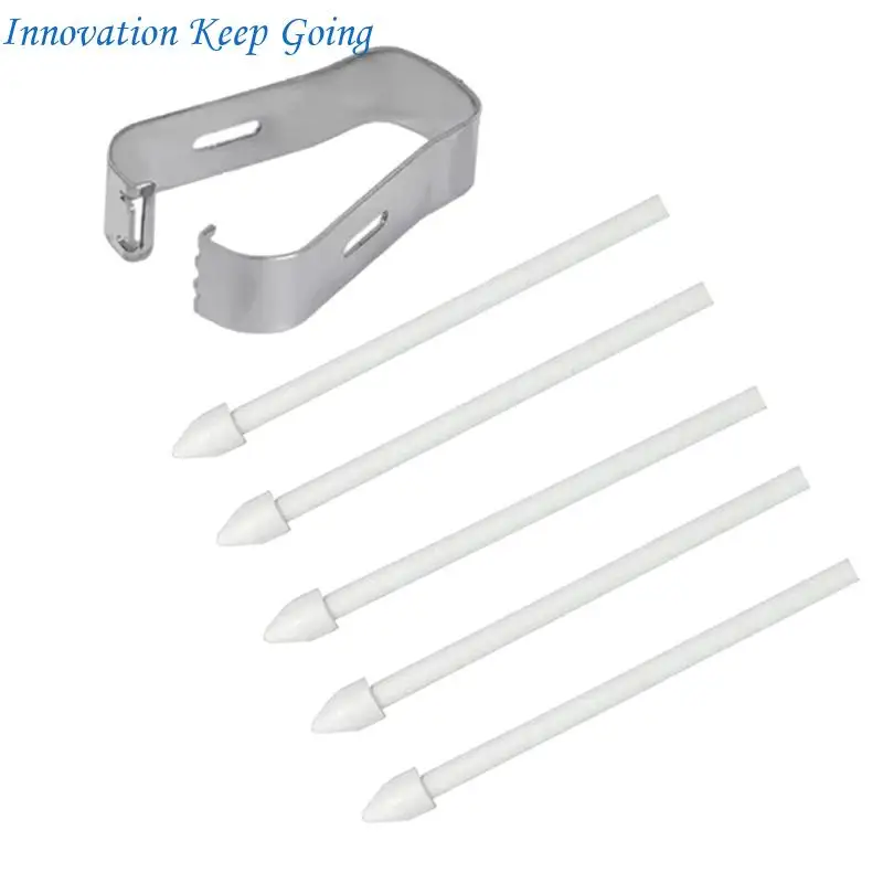 E65C 5PCS Replacement Pen Tip Including Storage Clip Ergonomic For Tablets T860 Enhances Tablets Compatibility