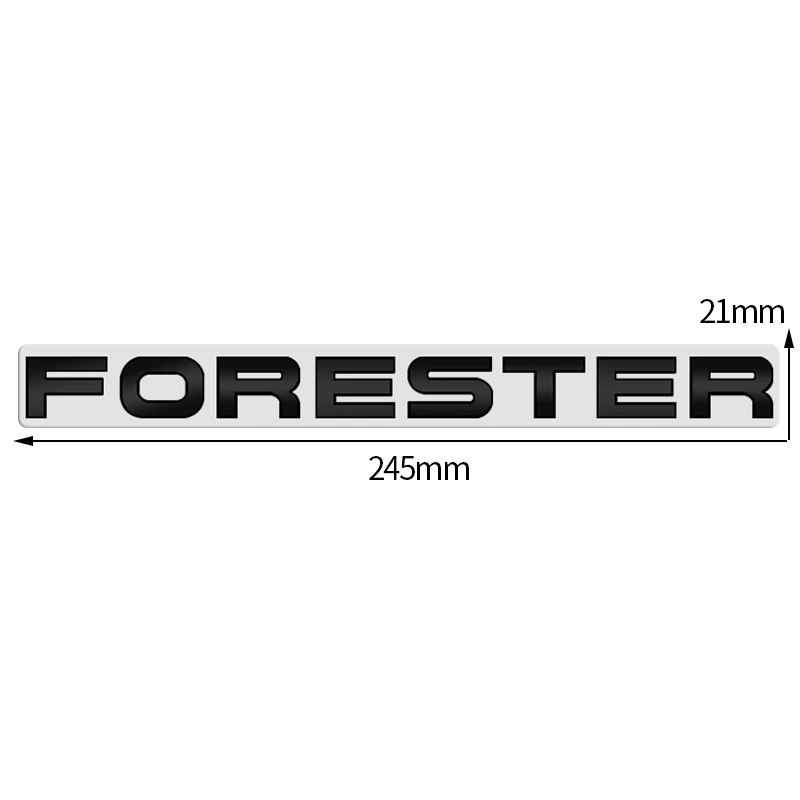 Car-Styling Metal Forester Badge Letter Stickers Car Trunk Body Emblem Accessories