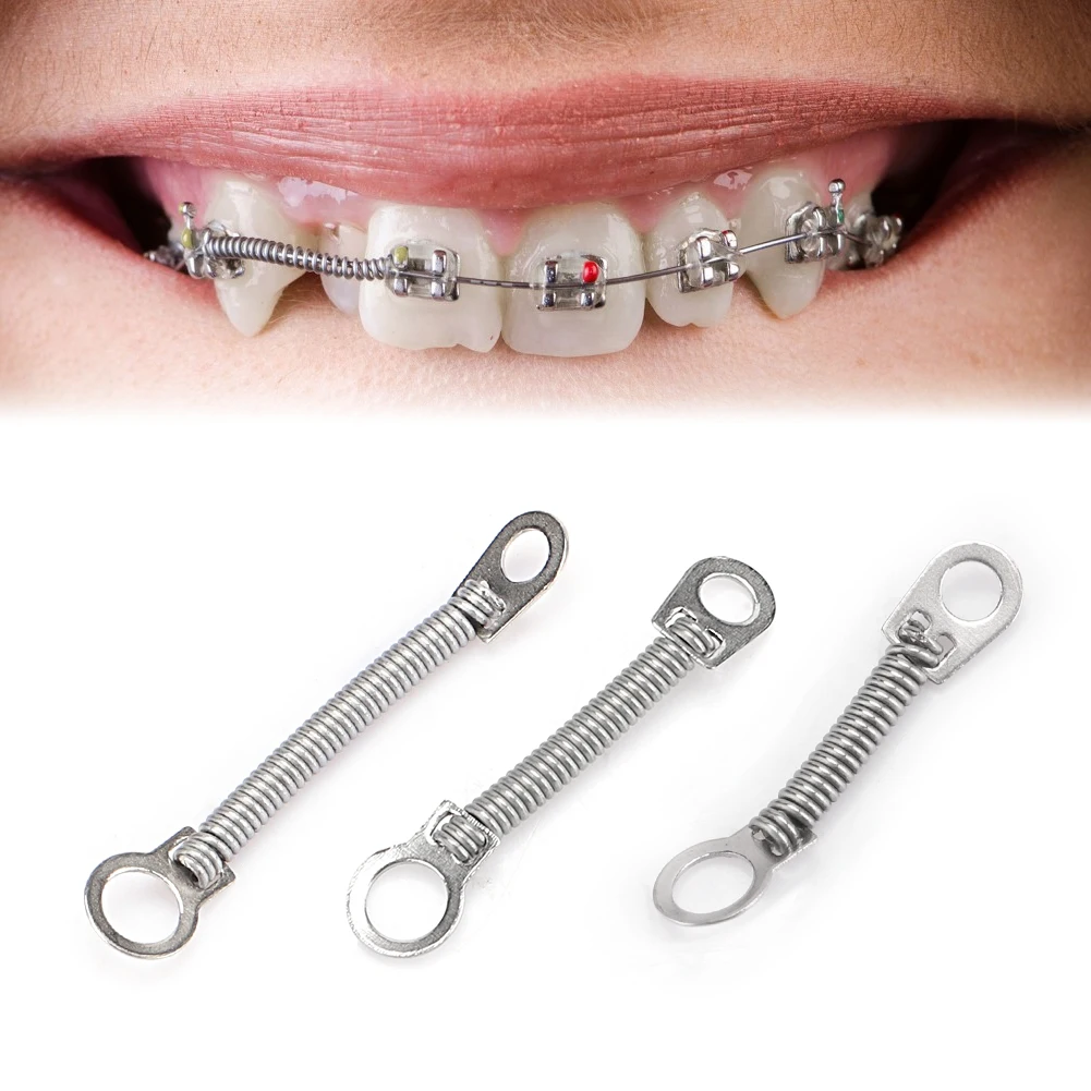 10 Pcs 6MM 9MM Dental Coil Spring Orthodontic Brackets NITI Coil Braces For Teeth Accessories Dentist Materials Dentistry Tools