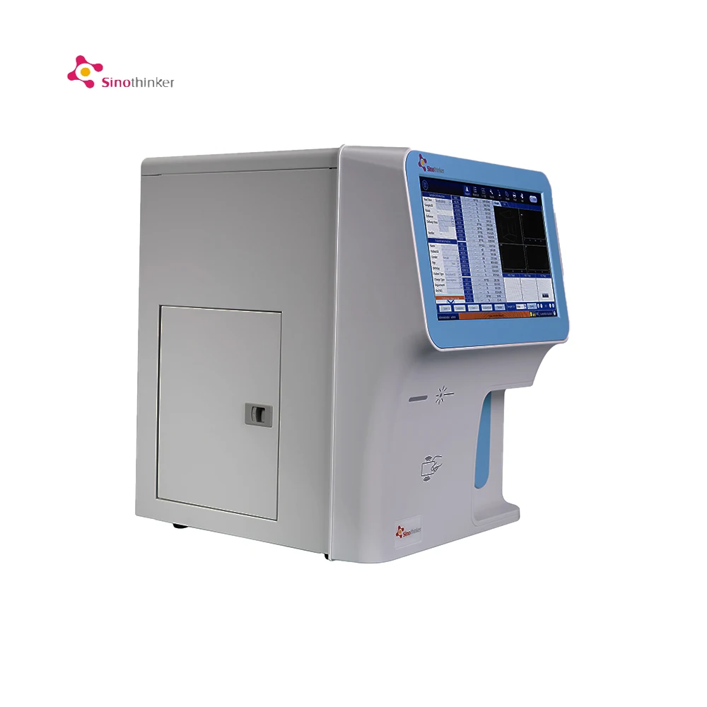 High-resolution touch screen analyzer 5 Part Full Auto hematology analyzer Human&veterinary for Lab, hospital, clinic