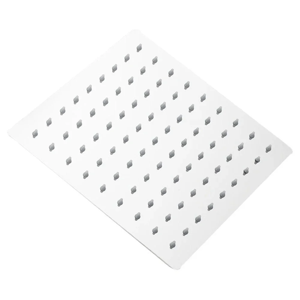 رأس دش الأمطار 12/10/8 بوصة شلال دش رقيقة جدا 201 الفولاذ المقاوم للصدأ مربع دش المطر اكسسوارات الحمام