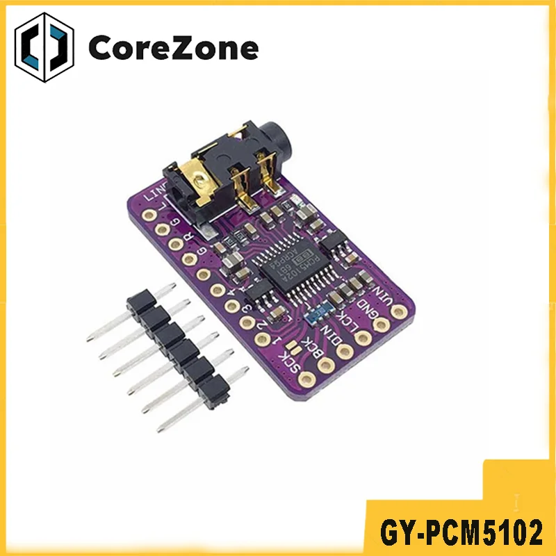 GY-PCM5102 Interface I2S IIS DAC Decoder Board PCM5102A HiFi Audio DAC Module