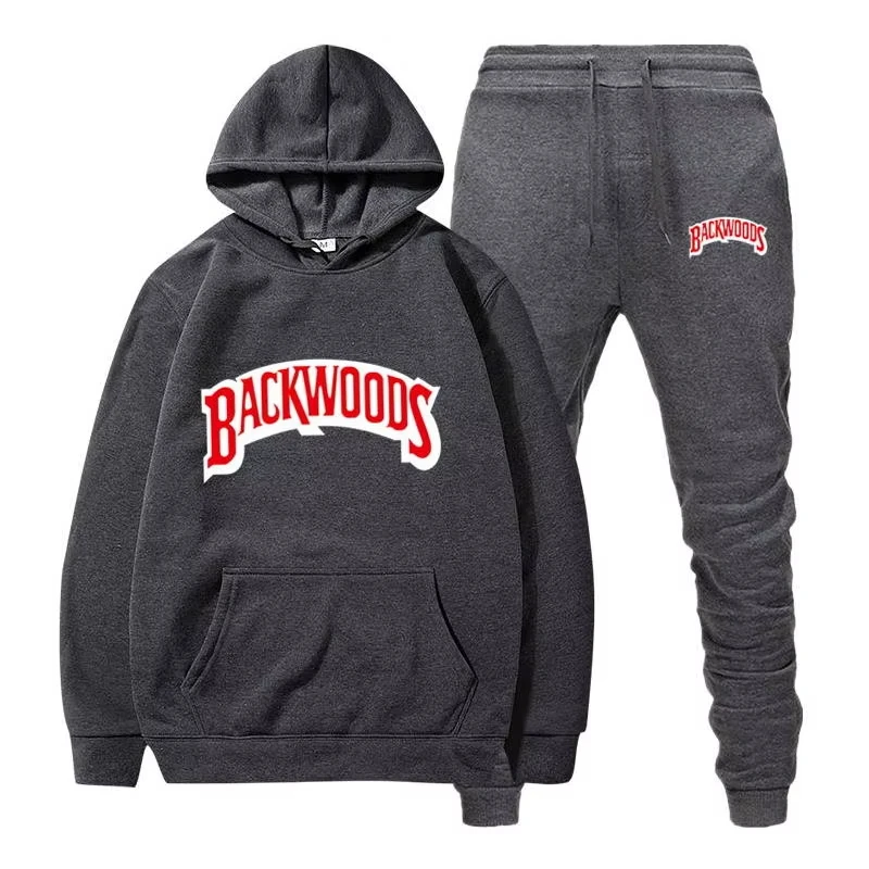 2026 Winter Hoodie Sets Men Fashion Fleece Red Hoodies Black Brand Pants Casual Jogger Suit Tracksuit Sweatshirt Woman Pullover view 4