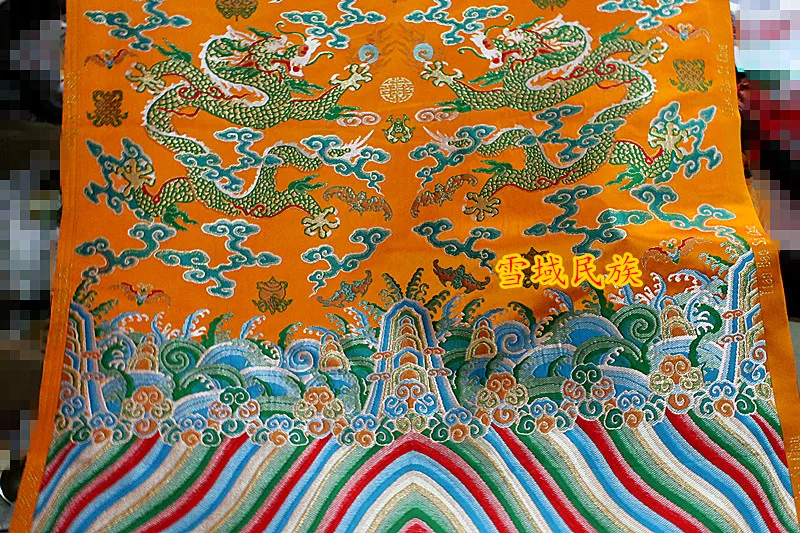 Tibetan Fabric Pattern Satin Brocade Length 2.6