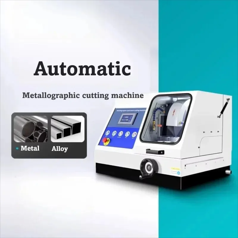 Automatic Metallographic Cutting Machine Lab Sample Cut Off Saw With Built In Coolant For Precision Metal Nonmetal Specimen