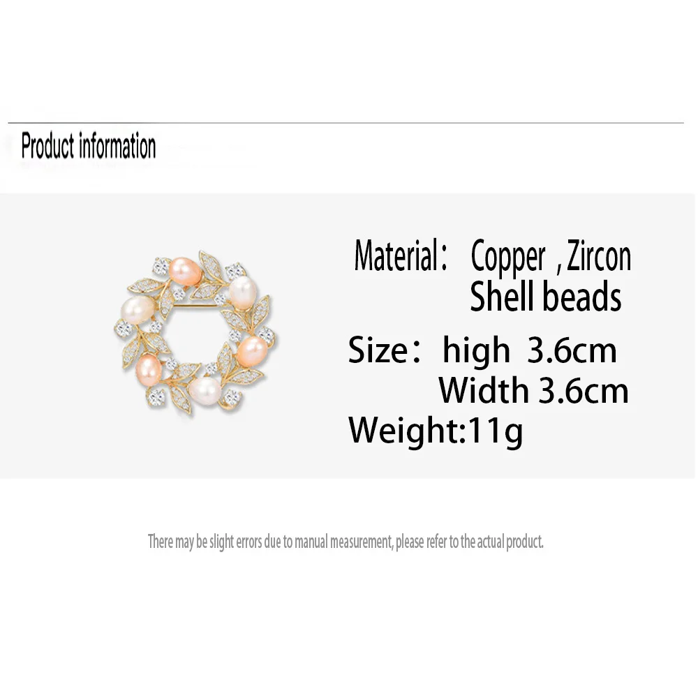 Pearl Brooch High-end Garland Jewelry for Wedding Banquet Dress Accessories Gifts Elegant 2024 New Exquisite Brooches Pins