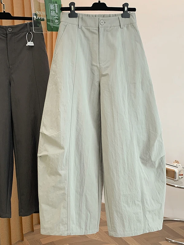 

Korean Style High Waist Loose Casual Pants Women's Summer 2026 New Bend Knife Pants Versatile Workwear Straight Leg Trousers