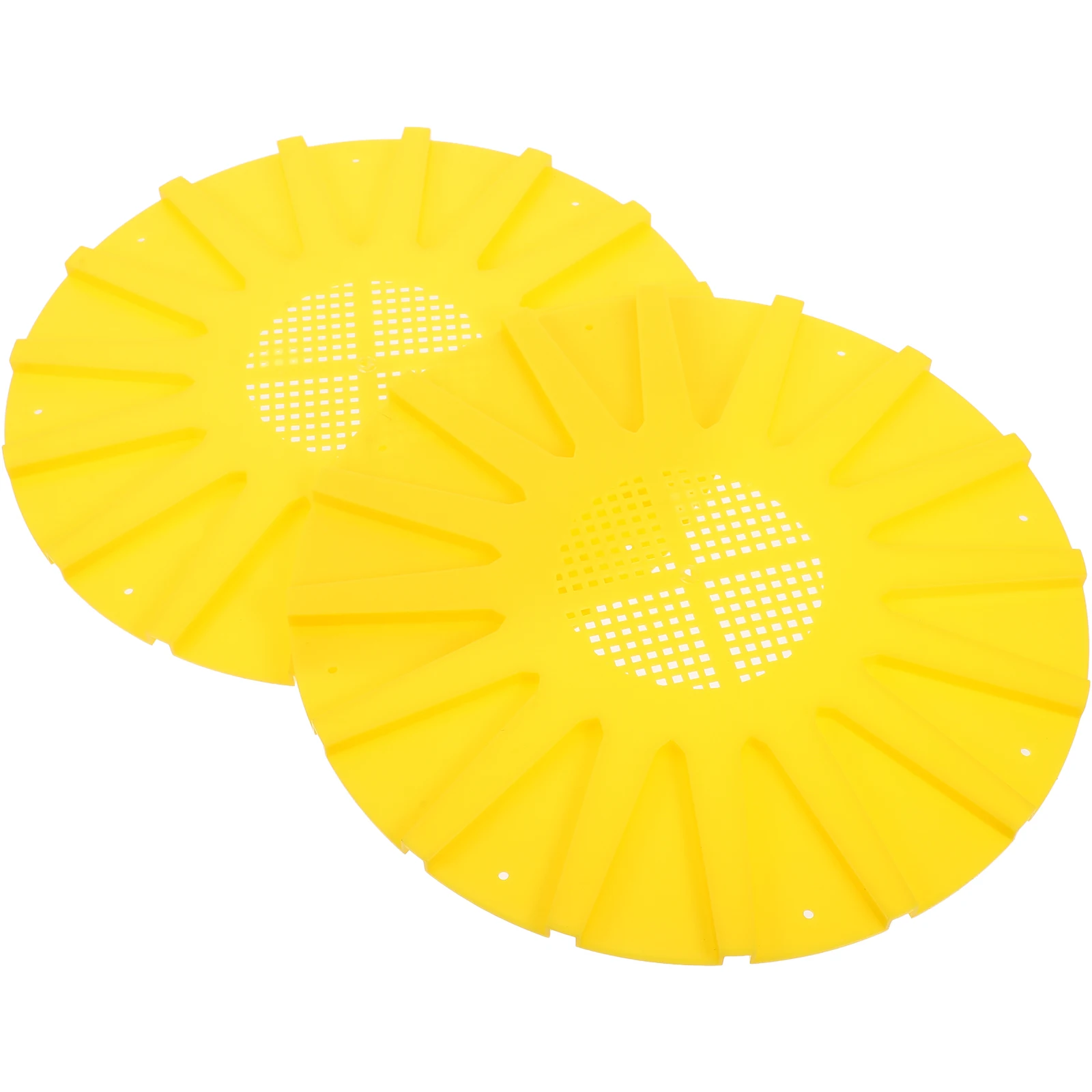 

2pcs Beehive Entrance Gate Swarm Transferring Equipment Frame Escapes Tool Yellow Disc Beekeeping Hive Tool Reusable Plastic