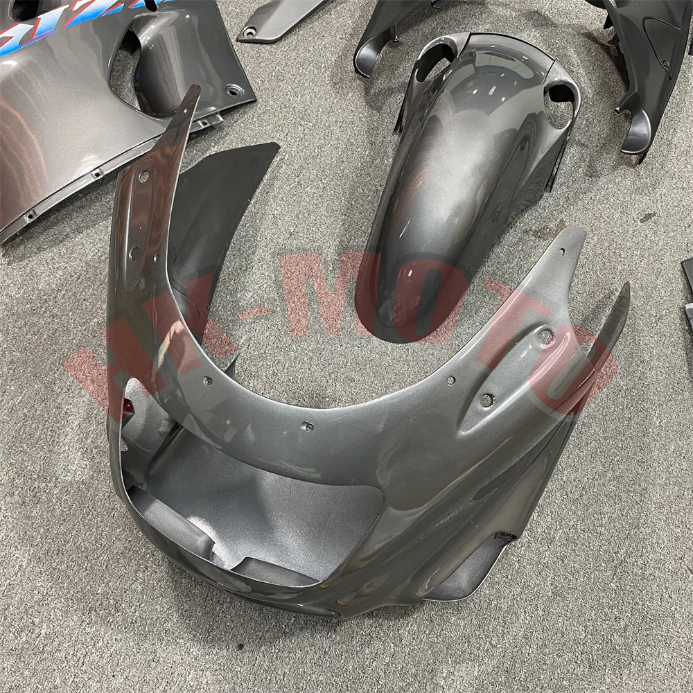 Zestaw owiewek motocyklowych pasuje do ZZR 1100D ZX-11 ZZR1100 1993 1994 1995-2002 Zestaw nadwozia Wysokiej jakości wtrysk Abs Jasnoszary