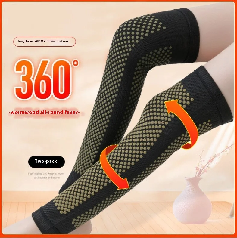 واقيات الركبة للدفء - حماية الأرجل الباردة في الصيف للرجال والنساء، أكمام داعمة مشتركة للساق للخريف والشتاء #5