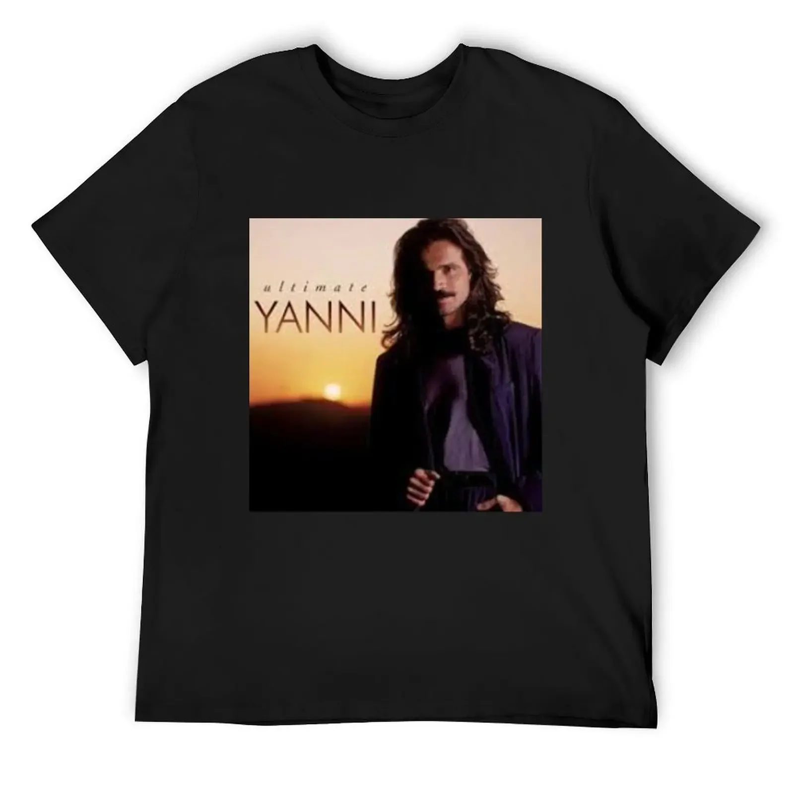 Yanni-Camiseta definitiva, camiseta gráfica de gran tamaño, moda coreana, camisas de entrenamiento para hombre