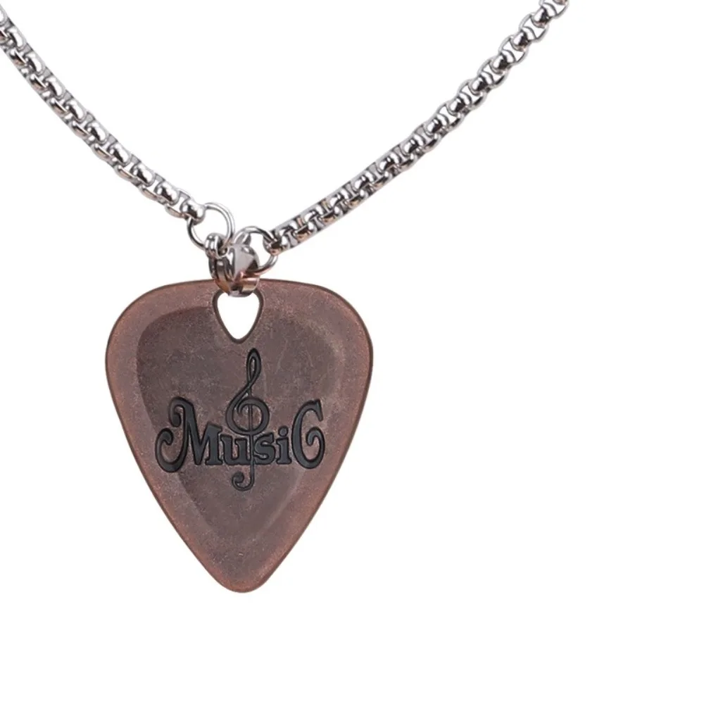 

Mediator Guitar Necklace Pick Triangle Adhesive Metal Guitar Plectrum Bass Guitar Gestures Guitar Pick Collares Pendant