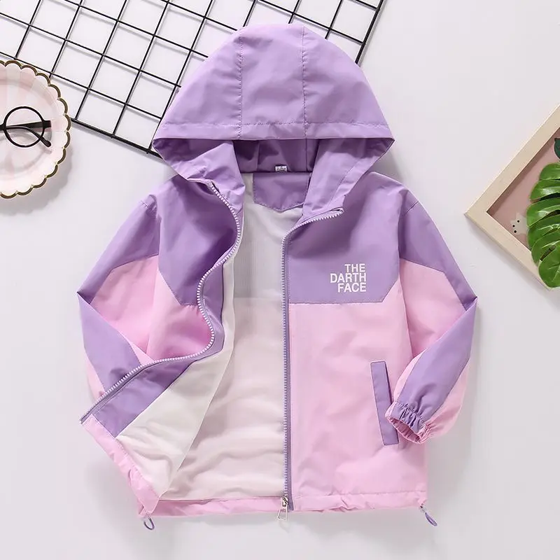 4-10 Years Girl\'s Jacket Spring and Autumn Children\'s Short Coat Fashion New Kids Casual Sportswear Baby Trendy Top