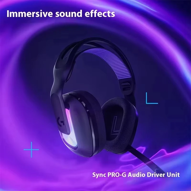 سماعات ألعاب بلوتوث لاسلكية من لوجيتك G522 - سماعة كمبيوتر مزودة بميكروفون بلوتوث