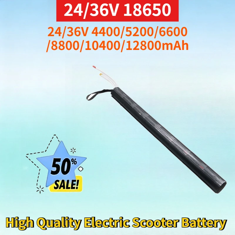 

18650 24/36V 4400/5200/6600/8800/10400/12800mAh Rechargeable Lithium-ion Battery for High Quality Electric Scooter Battery Pack