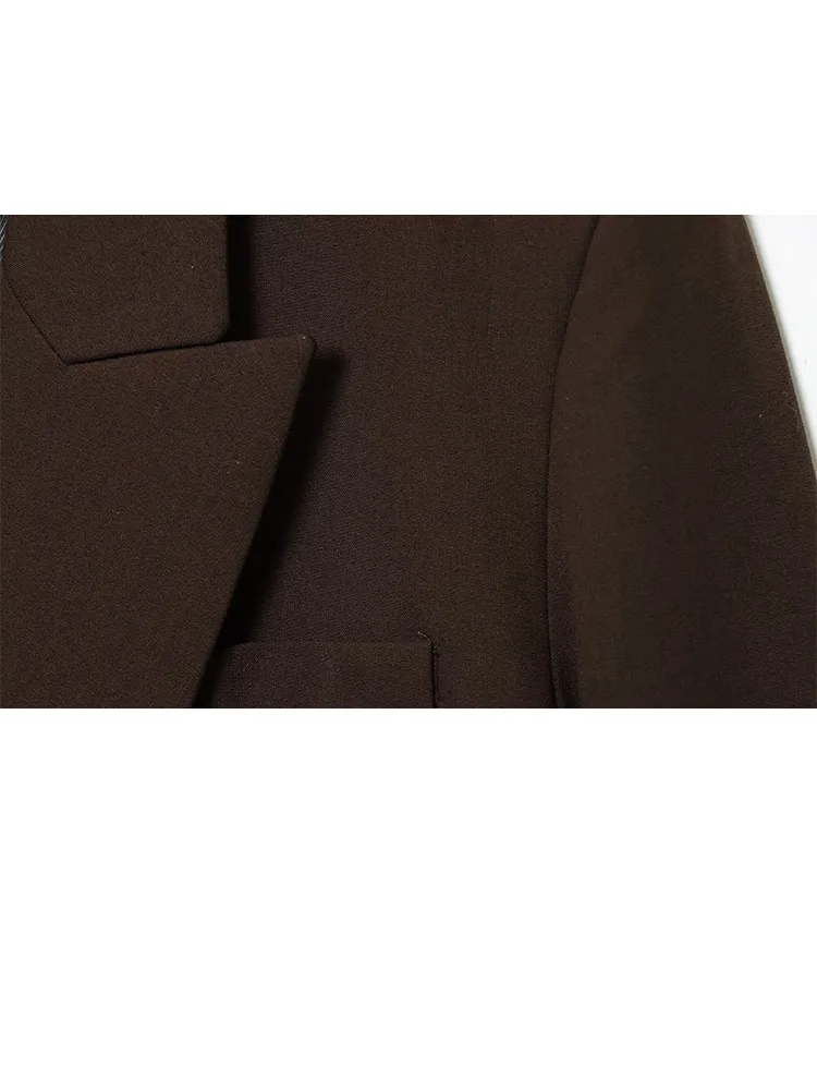 HH 2026 Autumn and Winter Women's Long sleeved Suit 2 piece set Elegant and warm top + comfortable straight leg suit pants
