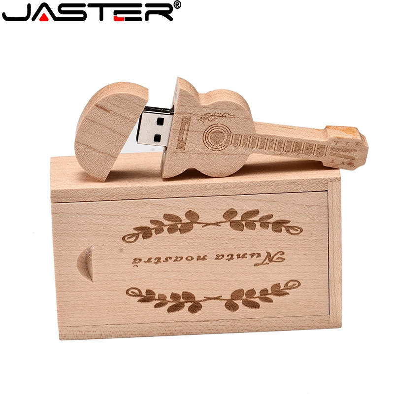 

USB-флеш-накопитель JASTER деревянный для гитары, 128 ГБ, 64 ГБ, 32 ГБ