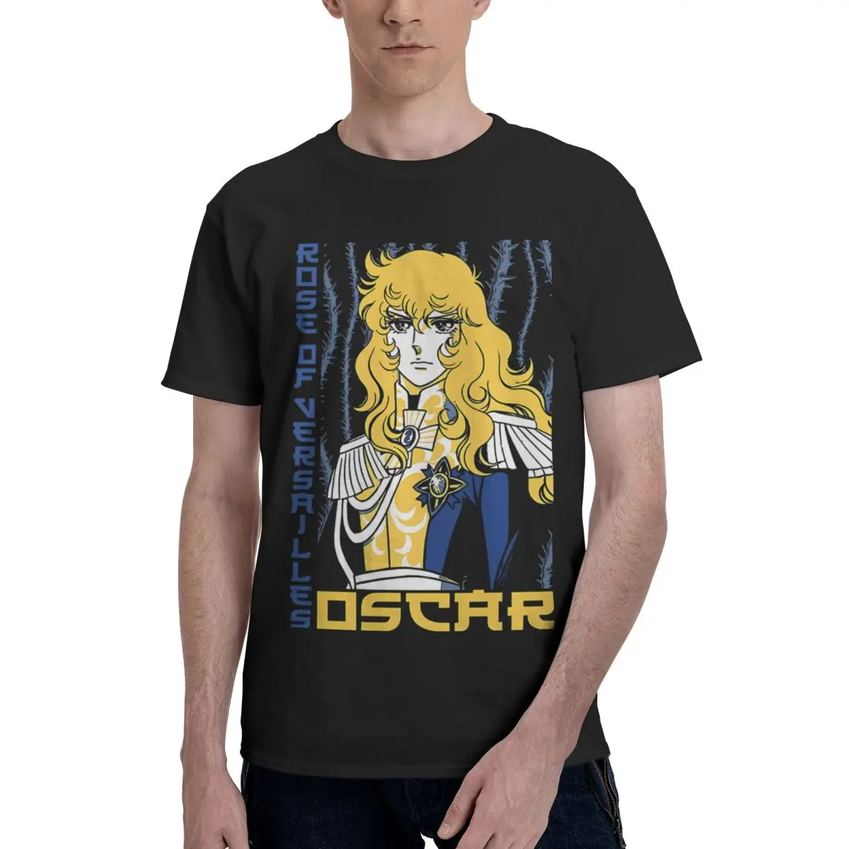 

Rose Of Versailles 100% Cotton Casual Breathable Confortable Cute Mens Designer Clothes Clothes Men