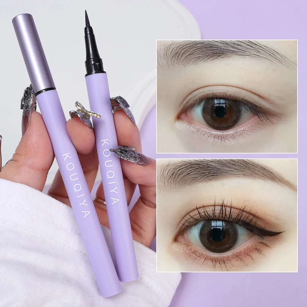 Ultra-thin Matte Eyeliner Lying Silkworm Pen Waterproof Lasting Silky Quick Drying Liquid Eye Liner Pencil Eyes Makeup Cosmetics