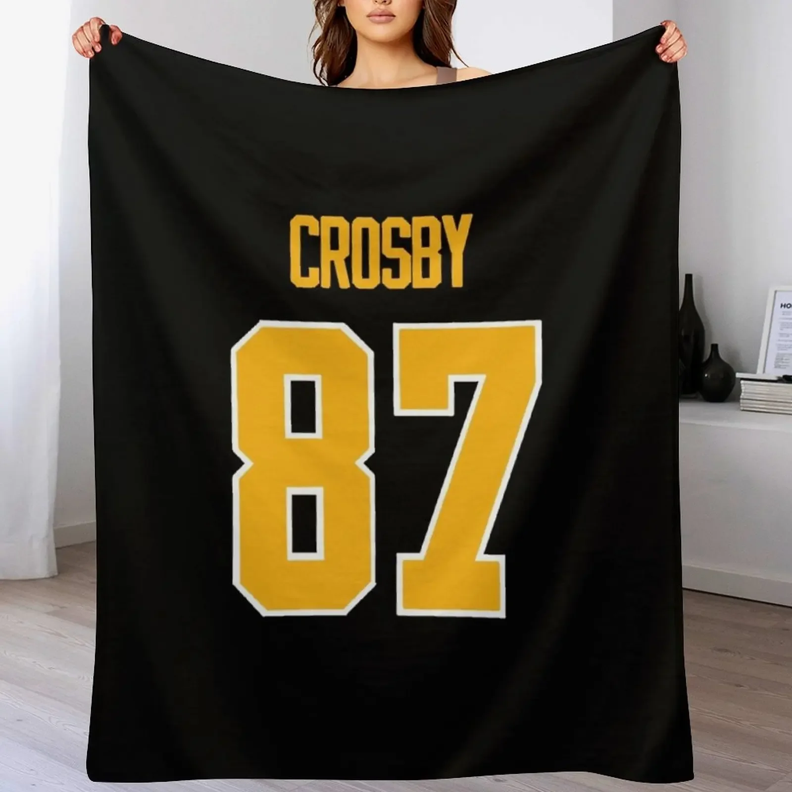 

Sidney Crosby Throw Blanket Flannel Fabric Softest Beautifuls for winter Blankets