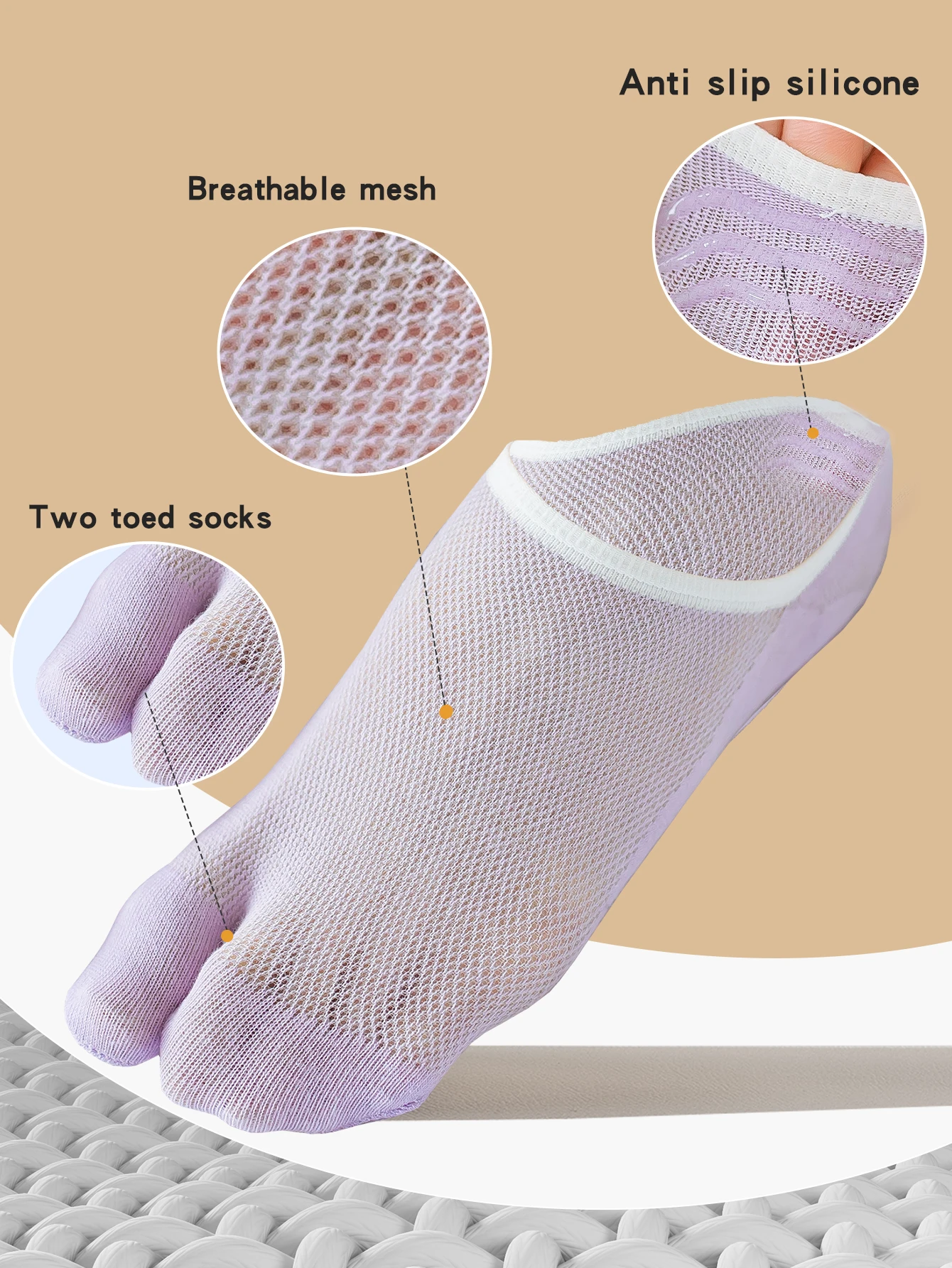 3 Pairs Women's Split-Toe Sock - Toe Sock Split review and price