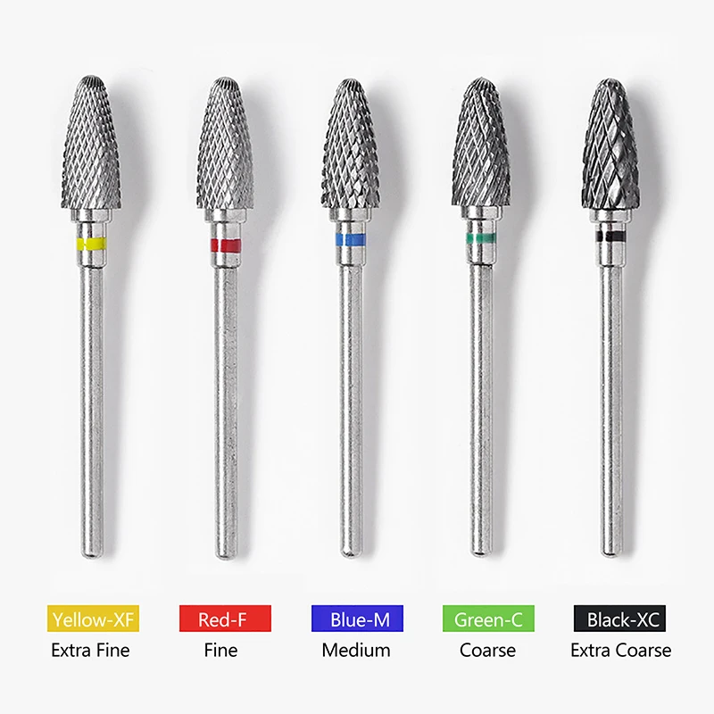 Tungsten Steel Milling Cutter para Manicure, brocas de unhas, limas de unhas elétricas, moinhos, acessórios Burr