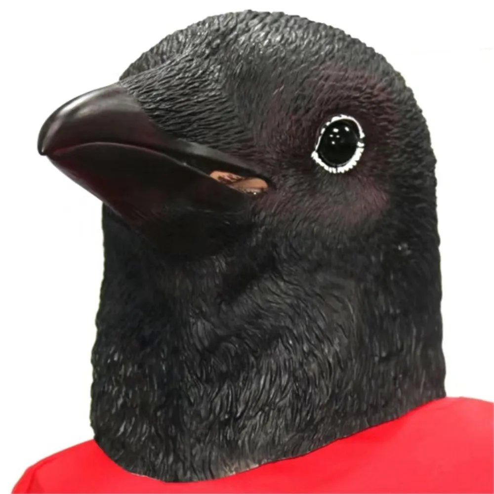 Halloween Raven Bird Mask Cosplay Animal Devil Crow Full Head Masks Helmet Halloween Carnival Party Costume Props