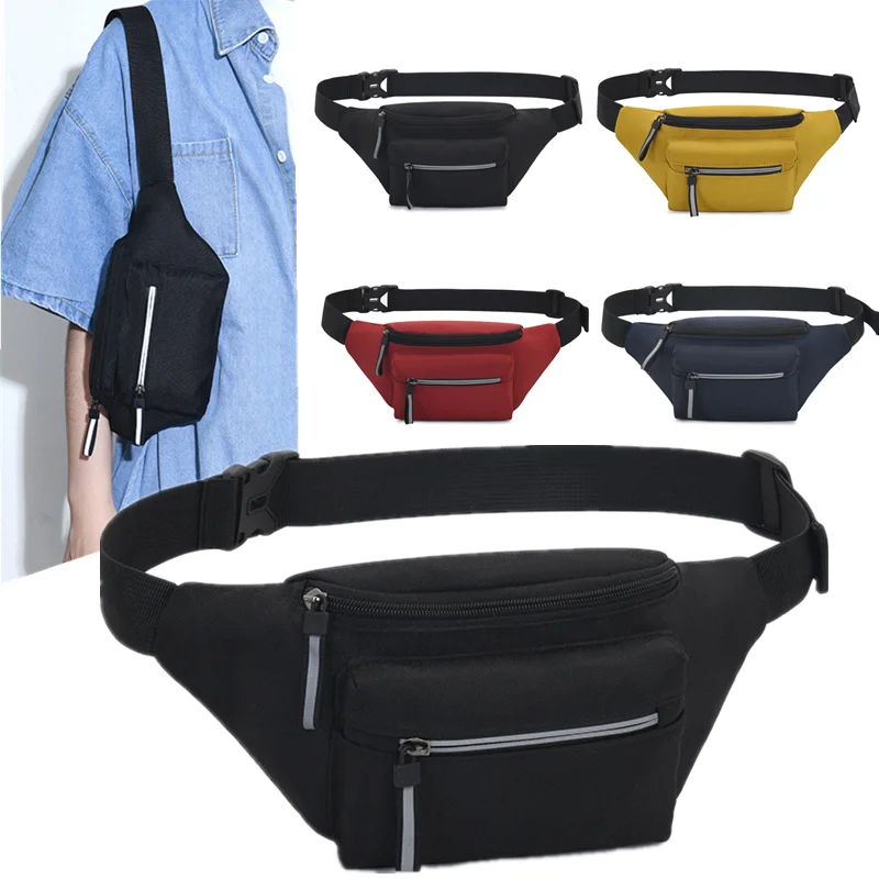 Men Waterproof Belt Bag Fashion Chest Pack Male Waterproof Waist Bag Outdoor Sports Fanny Pack Men's Travel Shoulder Bags