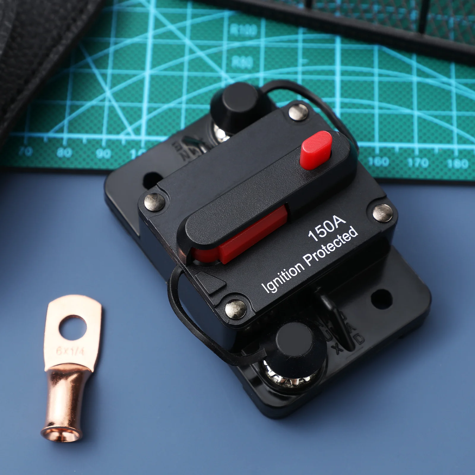 

1 Set Circuit 150 Amp Breaker Car Marine Truck Dc Power Manual Reset Fuse Breaker Waterproof Sturdy Motor Audio Inline Breakers