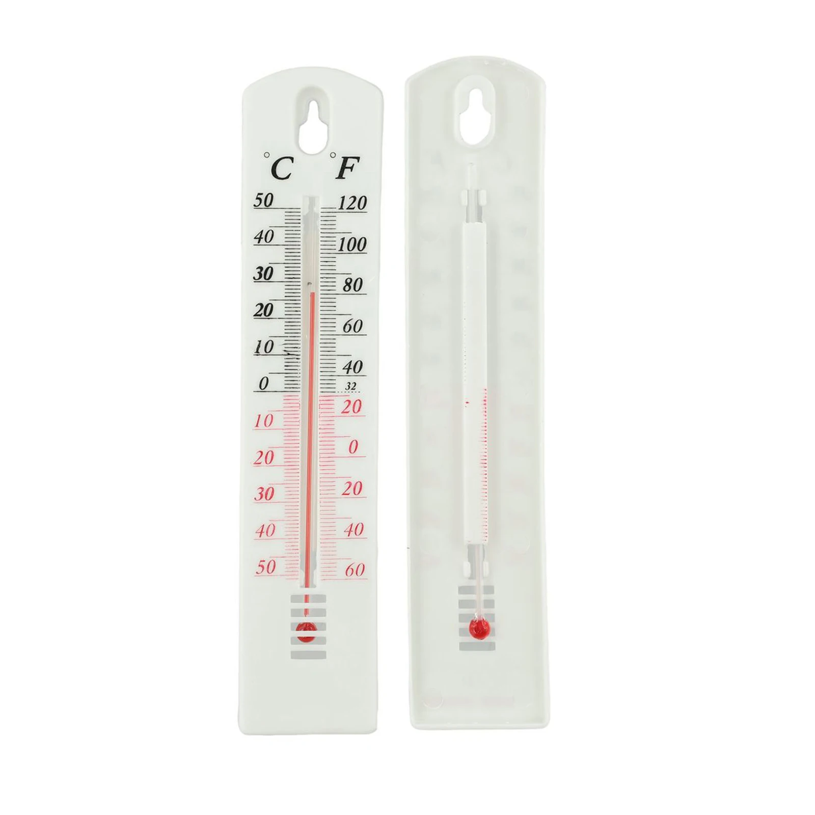 2 Pcs Thermometer Wall For Wall Mounting Garden Greenhouse Hanging High Quality 196X 43mm Size 196mm X 43mm Approx