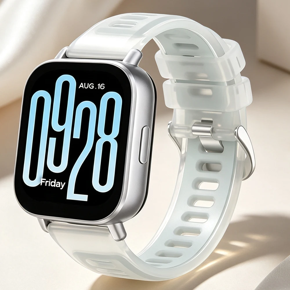 20/22mm Jelly Color translucence Silicone Strap For Redmi Watch 5 Active Sports Two-Tone Adjustable Band For Redmi Watch 5 Lite