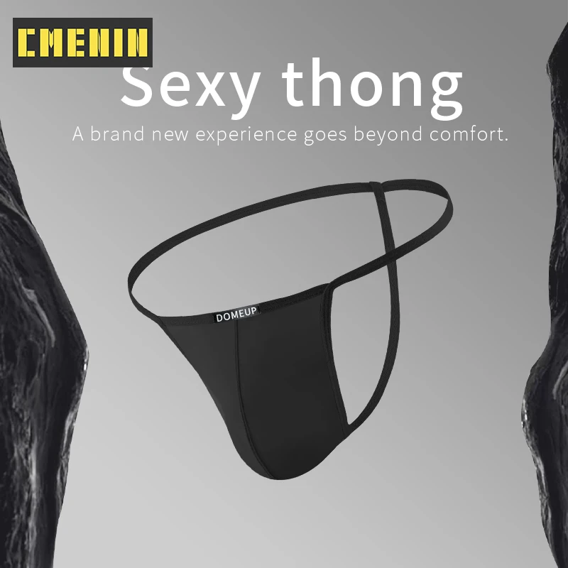 CMENIN 1Pcs Sexy Men's Thongs Low Waist Breathable Sissy Single Thong Gay Men Jockstrap Panties Man Underpant Thong and G String
